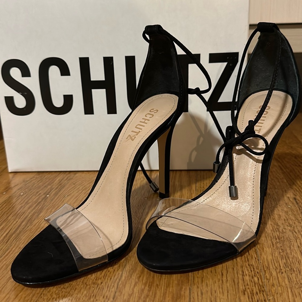 Brand new in box Black stilettos